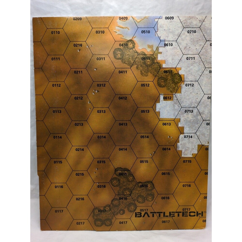 (1) Of Battletech Map Set#2 City Ruins 1988 Map